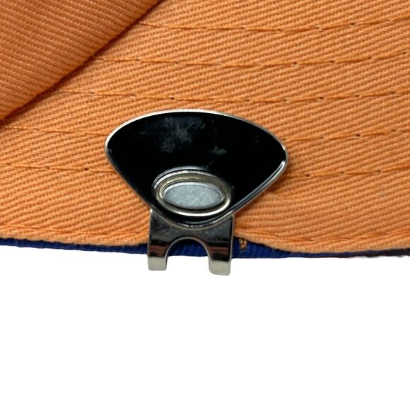 2015 US Open Chambers Bay Golf Course Dad Hat Cap Ball Marker USGA Member Orange - Picture 6 of 12